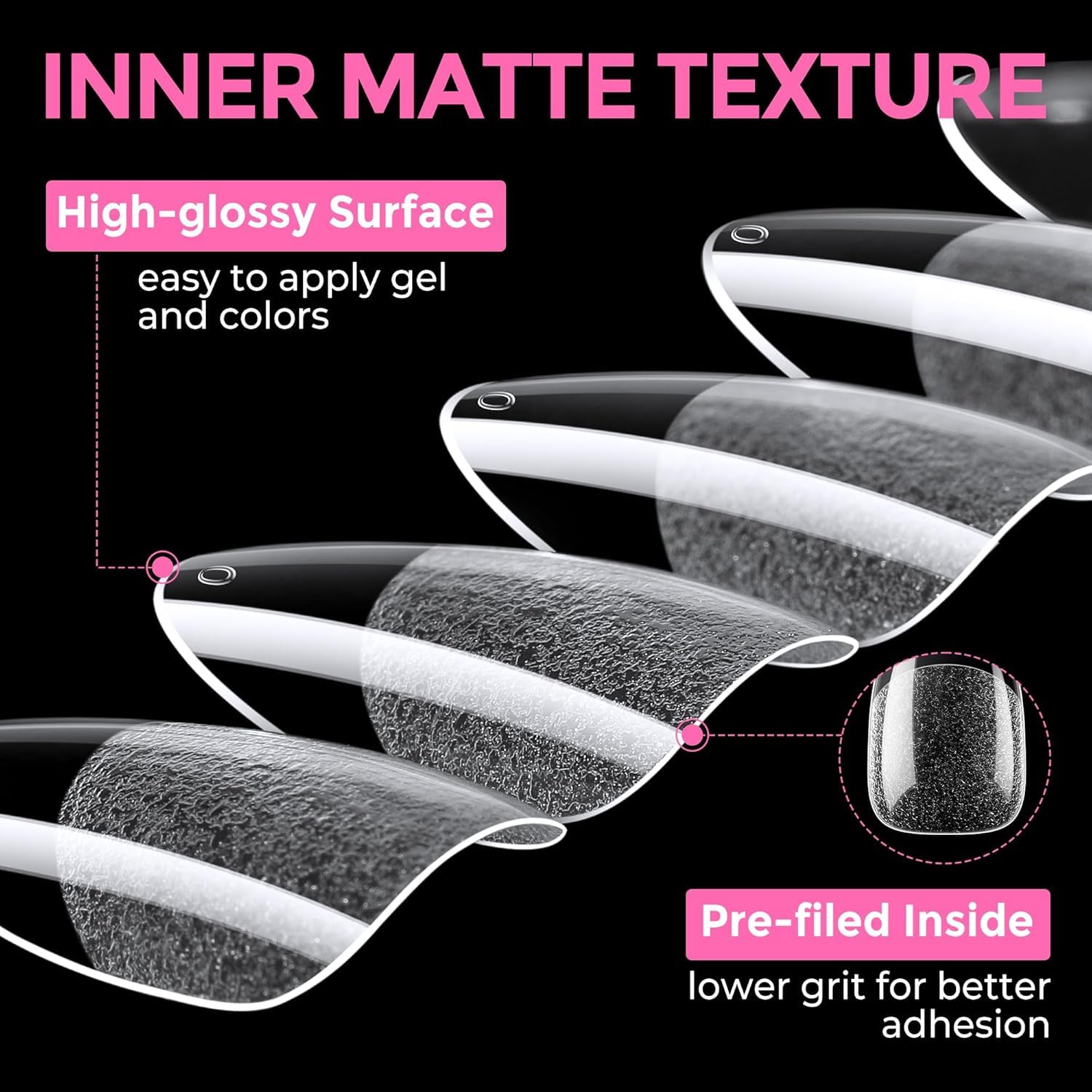 UNA GELLA Almond Nail Tips includes twelve sizes for a true fit.