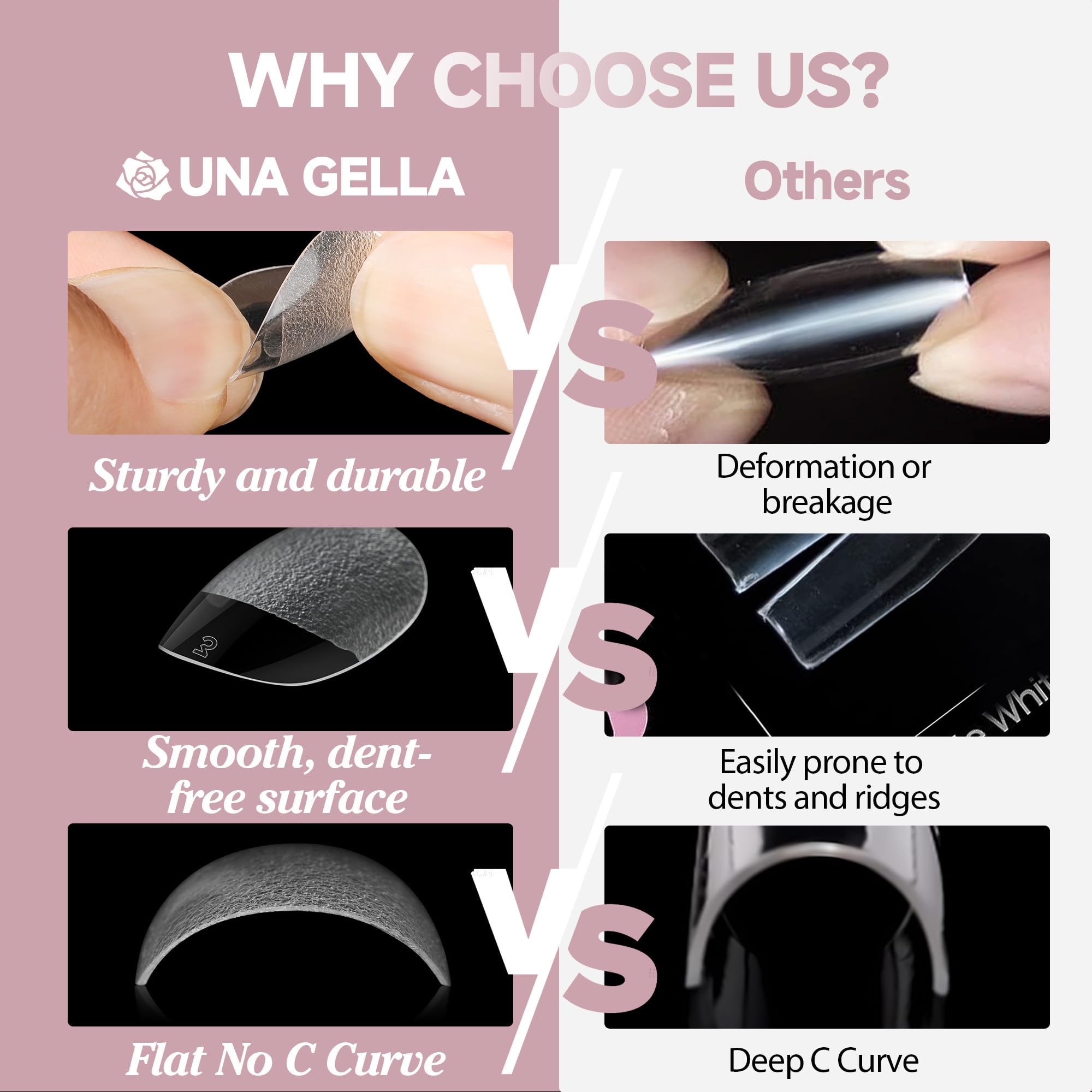 UNA GELLA easy-application false nail tips suitable for DIY nail art
