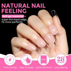 UNA GELLA easy press-on application for quick DIY nails.