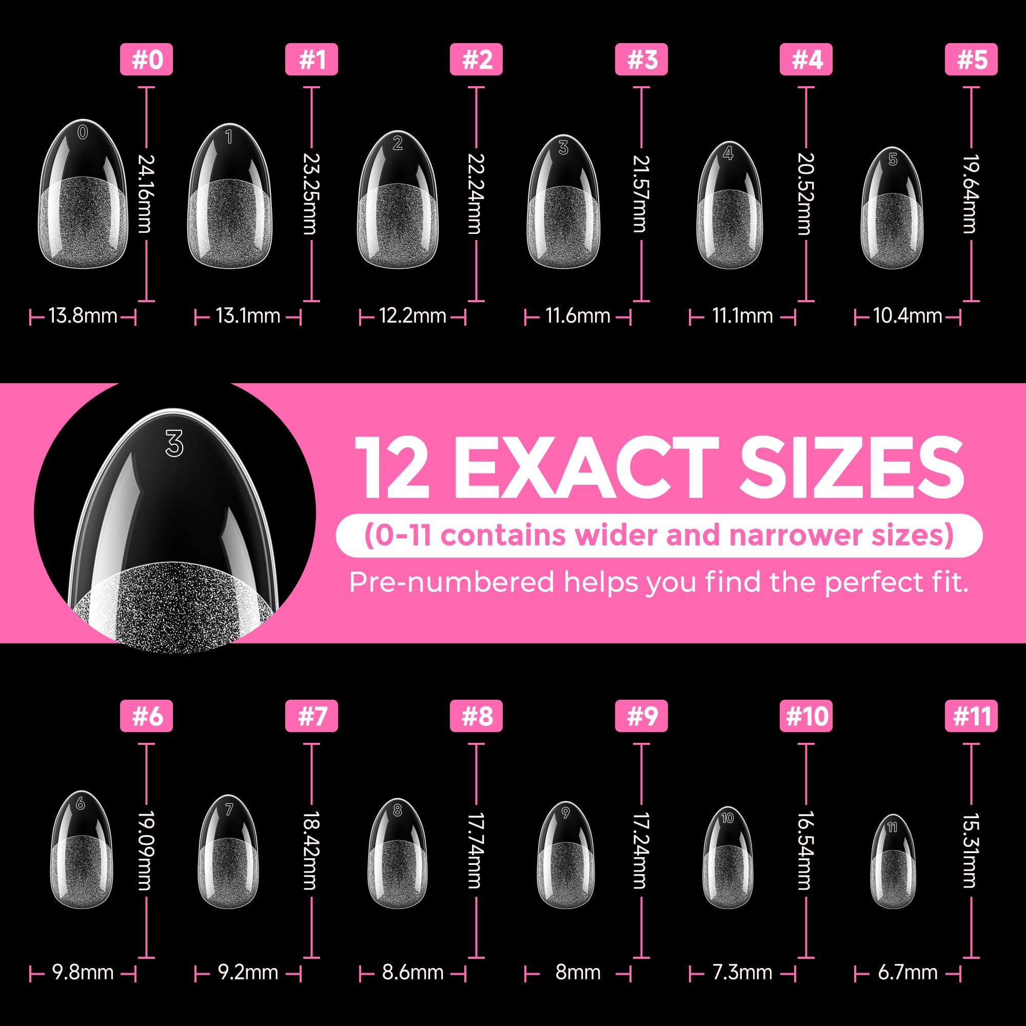 UNA GELLA easy-press-on tips fit nails quickly