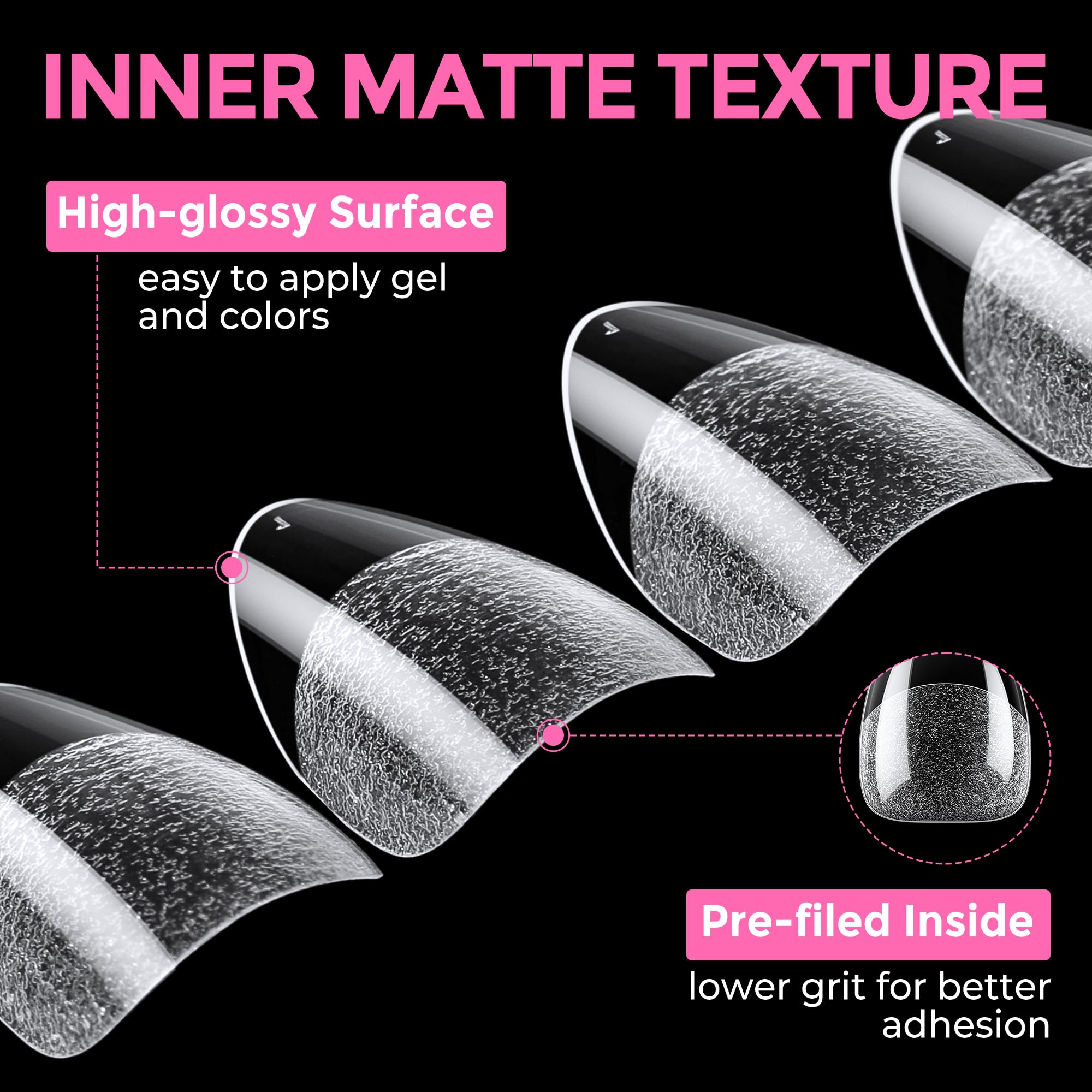 UNA GELLA Easy press-on tips save time compared to salon visits.