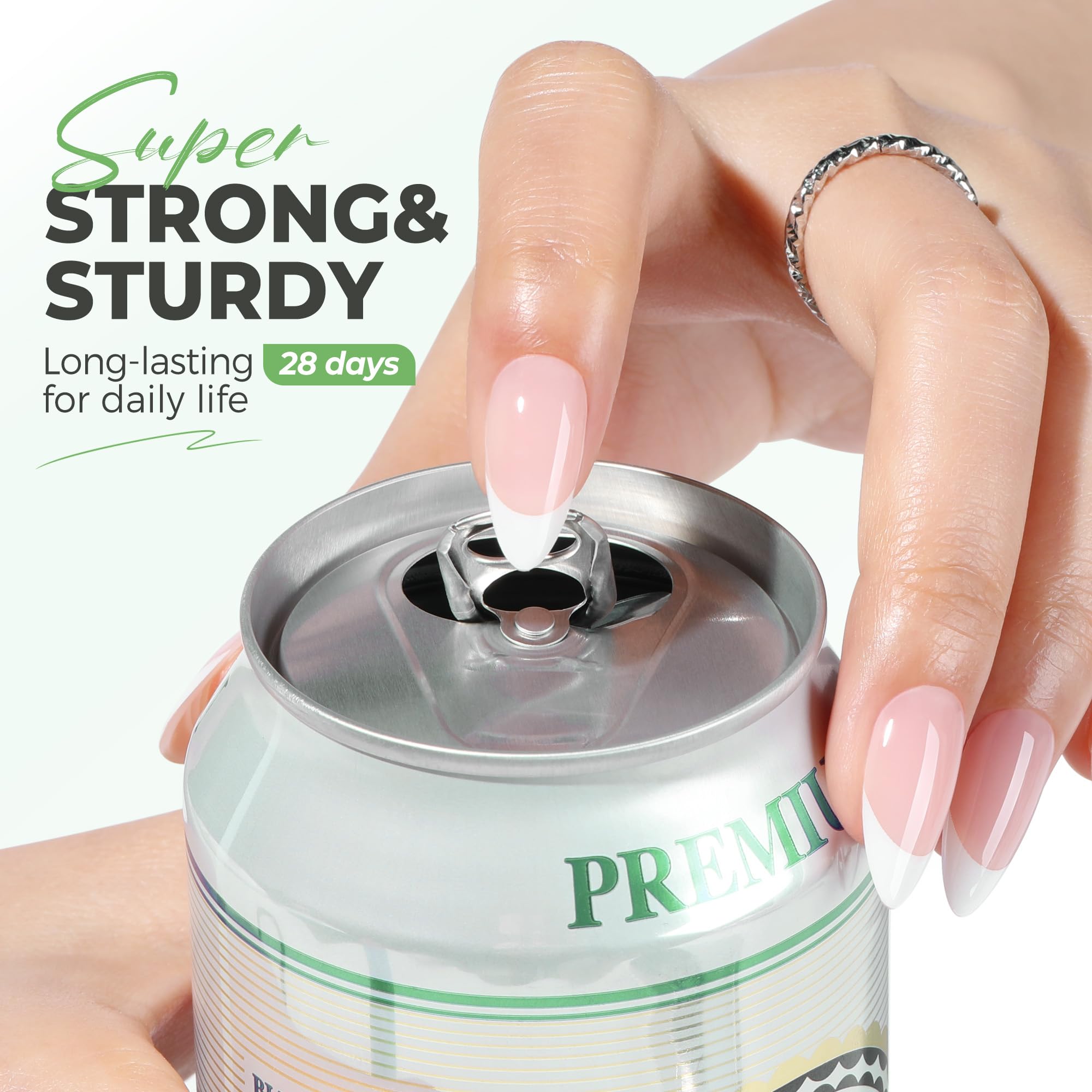 UNA GELLA fast-dry glue cures in 10 seconds without a UV lamp.