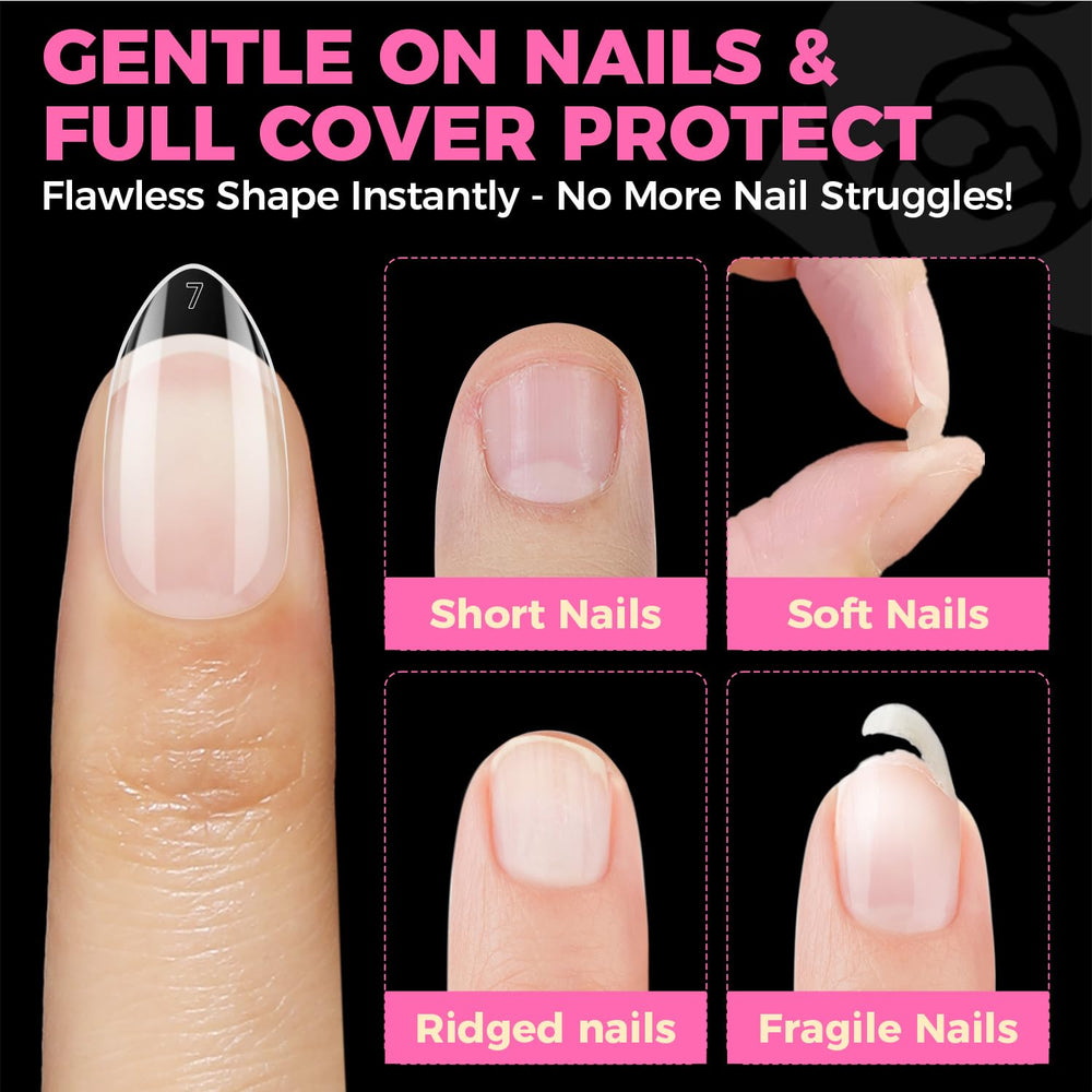 UNA GELLA long-lasting tips endure weeks of wear with proper application