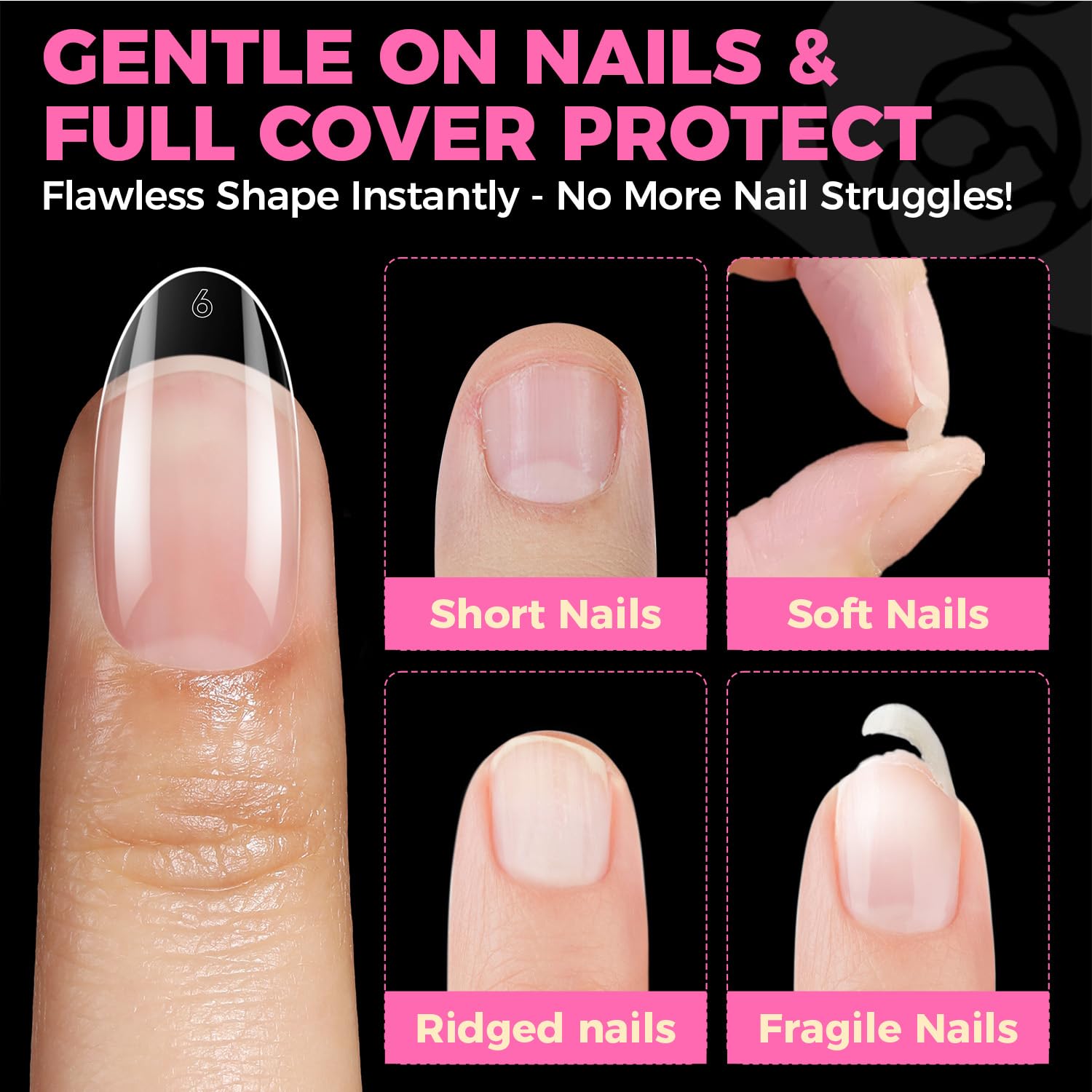 UNA GELLA long-lasting tips image suggests 21+ days wear with proper use