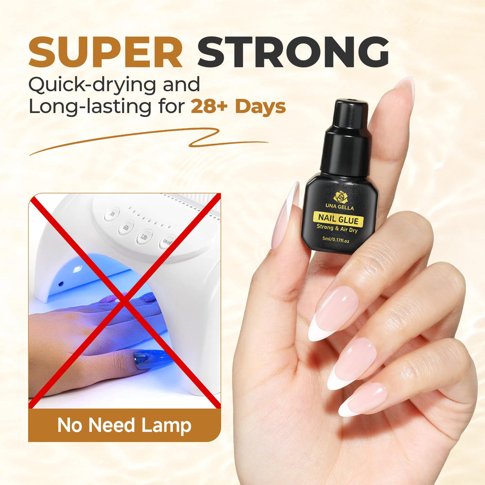 UNA GELLA nail glue opener enabling precise, mess-free application.