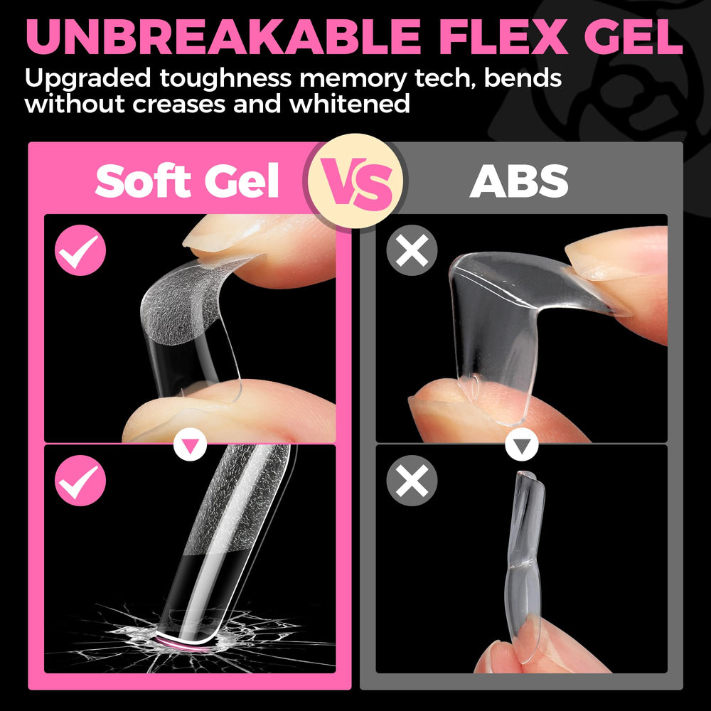 UNA GELLA Nail Tips Square long-lasting up to 3 weeks with proper use.