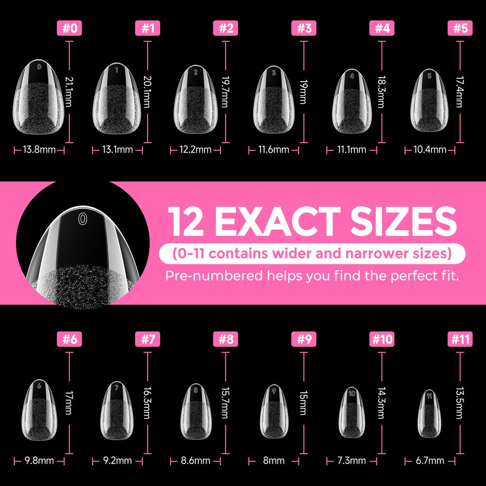 UNA GELLA tips support different nail shapes for versatile styles
