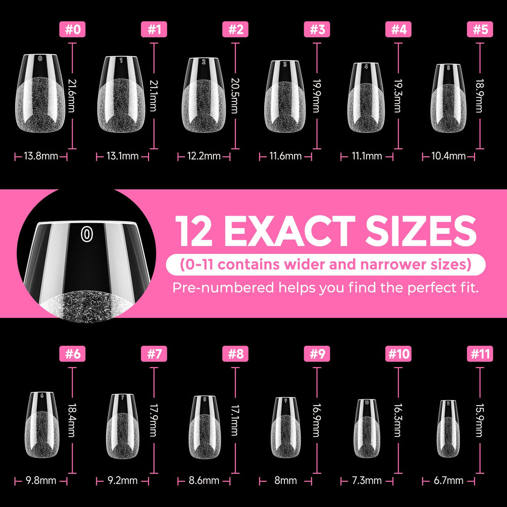 UNA GELLA at-home DIY nails with coffin tips for salon-like results
