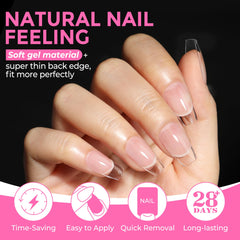 UNA GELLA gelly tips bend with no trace for clean extensions