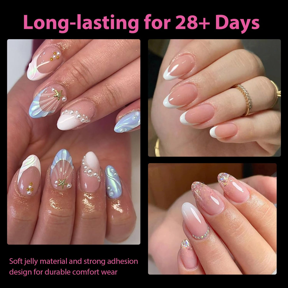 UNA GELLA 12 sizes collection closeup for quick DIY nail fit.