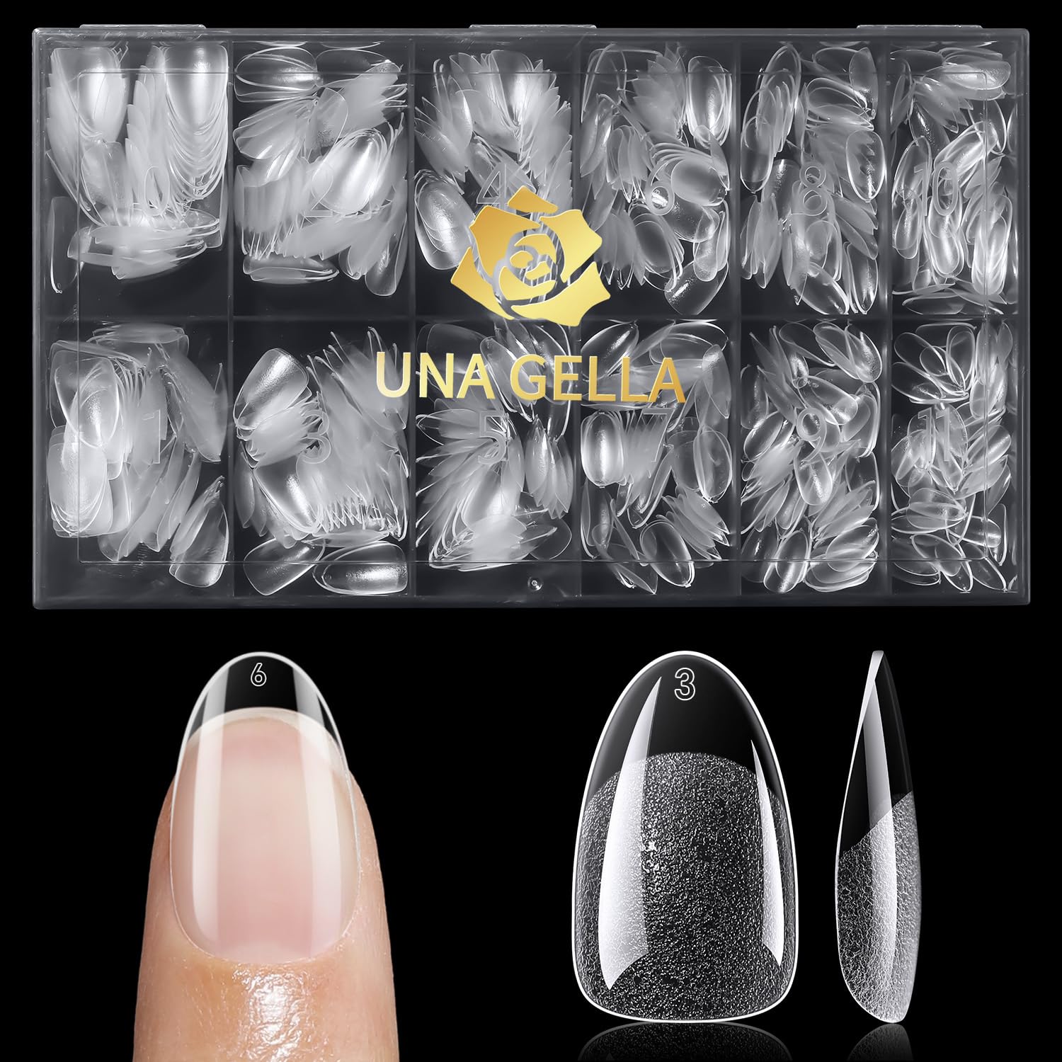 UNA GELLA tips ideal for DIY home or salon nail extensions