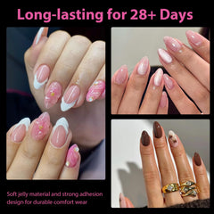 UNA GELLA soft gelly tips press on for quick salon-like results