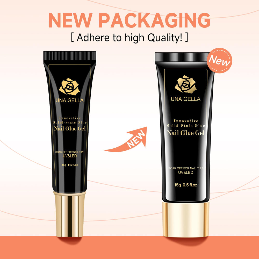 UNA GELLA glue remains long-lasting up to four weeks with proper care.