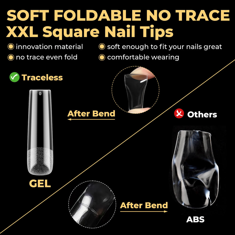 UNA GELLA twelve sizes of tips for versatile nail fit
