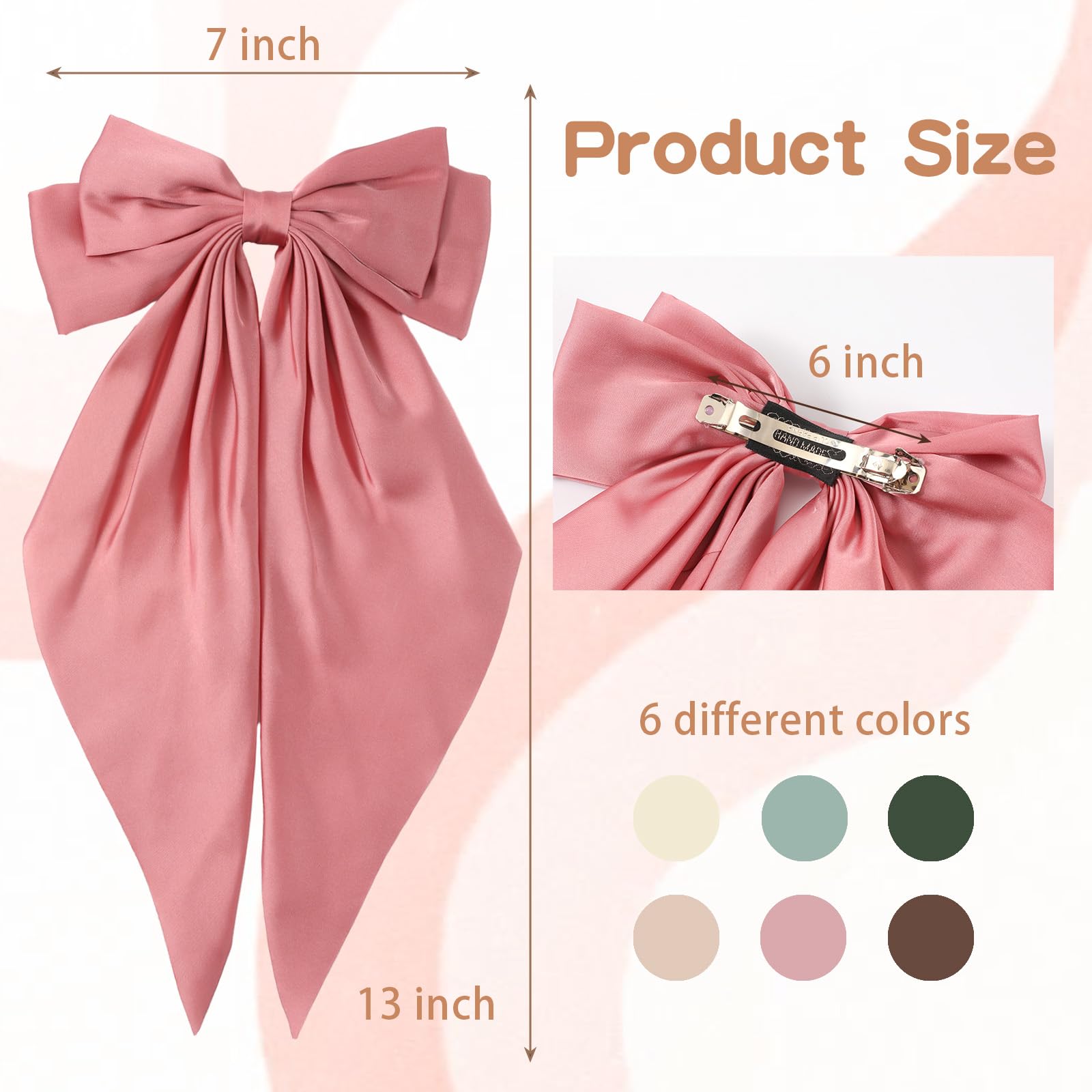 Unbednigt snow-colored bow clip, versatile for weddings and holidays.
