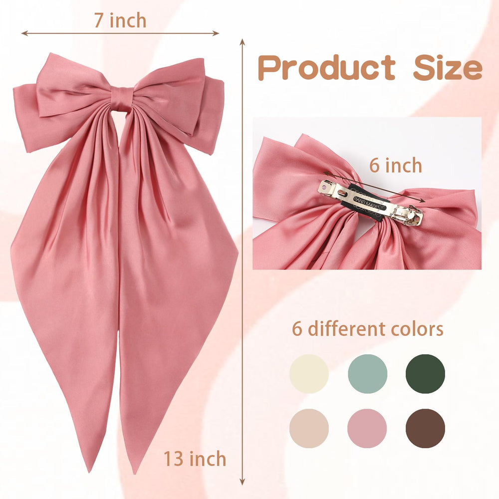 Unbednigt snow-colored bow clip, versatile for weddings and holidays.