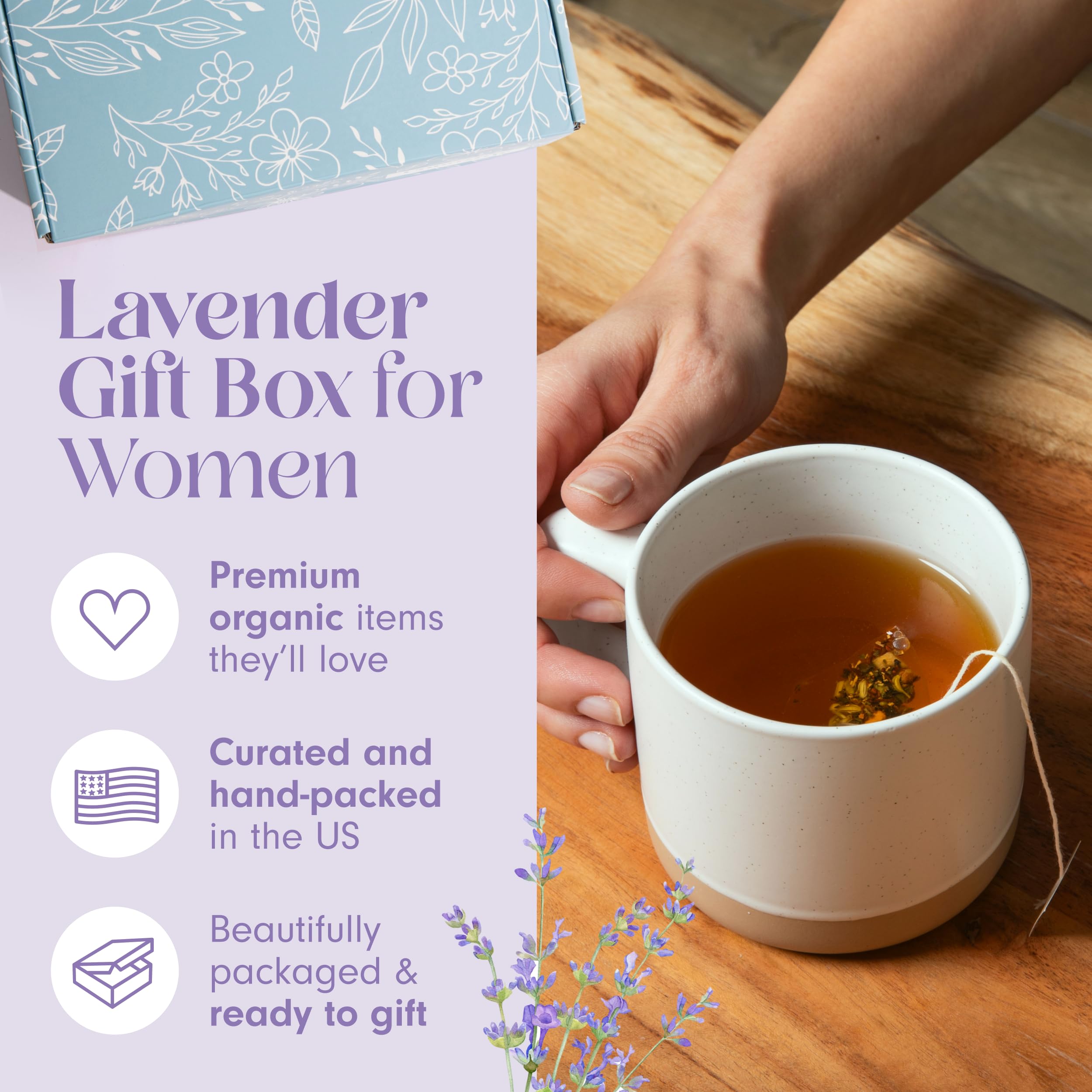 Unboxme Gifts Mini Lavender Spa Set bath bomb for soothing soak