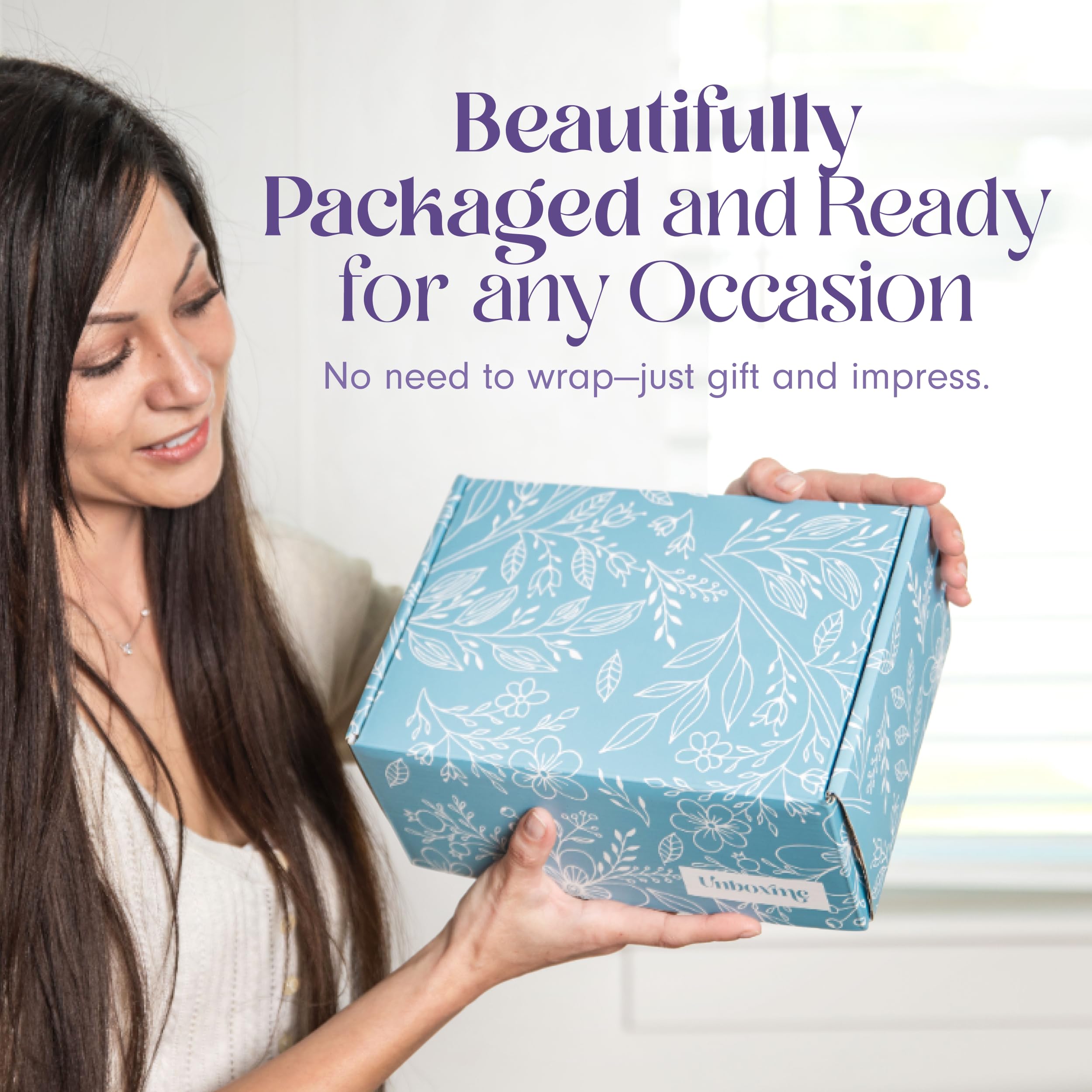 Unboxme Gifts Mini Lavender Spa Set relaxing tea for warm soothing break
