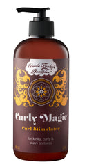 Uncle Funky's Daughter Curly Magic Stimulator bottle promotes moisture retention for defined curls
