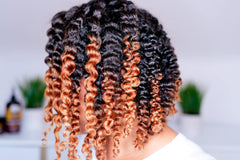 Uncle Funky's Daughter Extra Butter Curl Forming Creme applied to damp hair for definition
