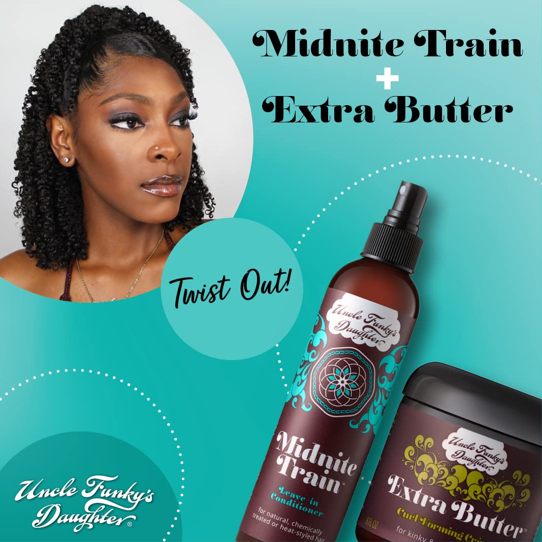 Uncle Funky's Daughter Midnite Train nourishing formula revitalizes dry ends.