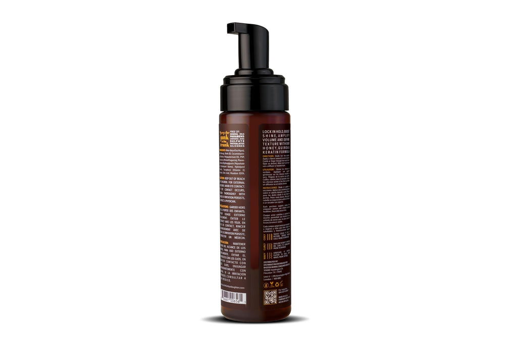 Uncle Funky's Daughter Soul Bounce mousse frizz control on damp hair