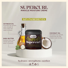 Applying Uncle Funky's Daughter Supercurl Miracle Moisture Creme on curls for detangling