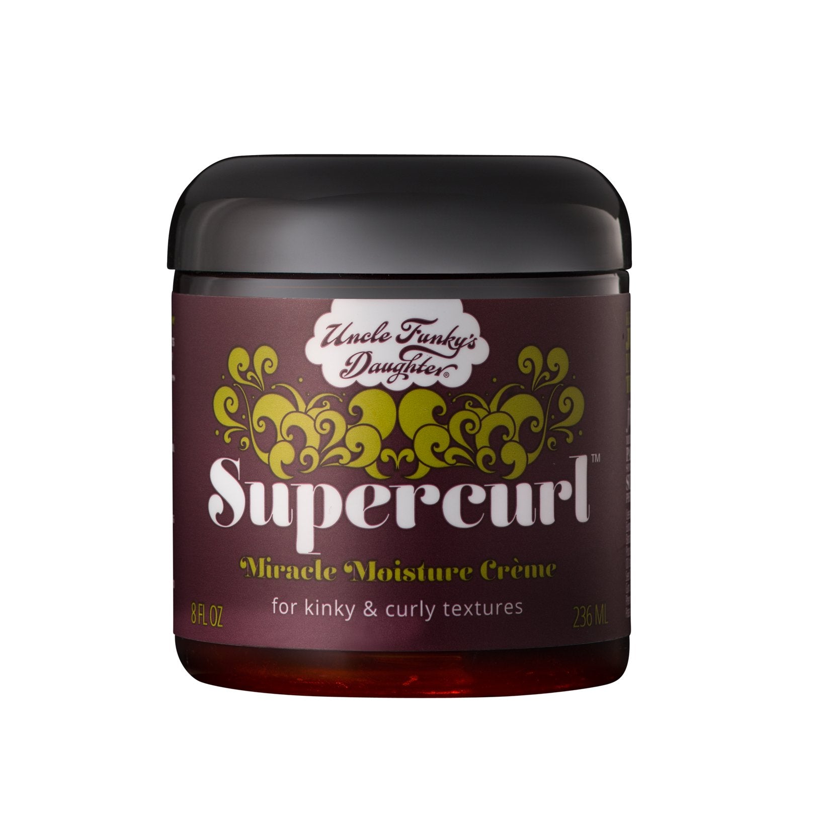 Uncle Funky's Daughter Supercurl Miracle Moisture Creme jar detangling and conditioning