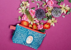 Jane Austen Bag quotes detail highlights seven quotes for daily literary flair.