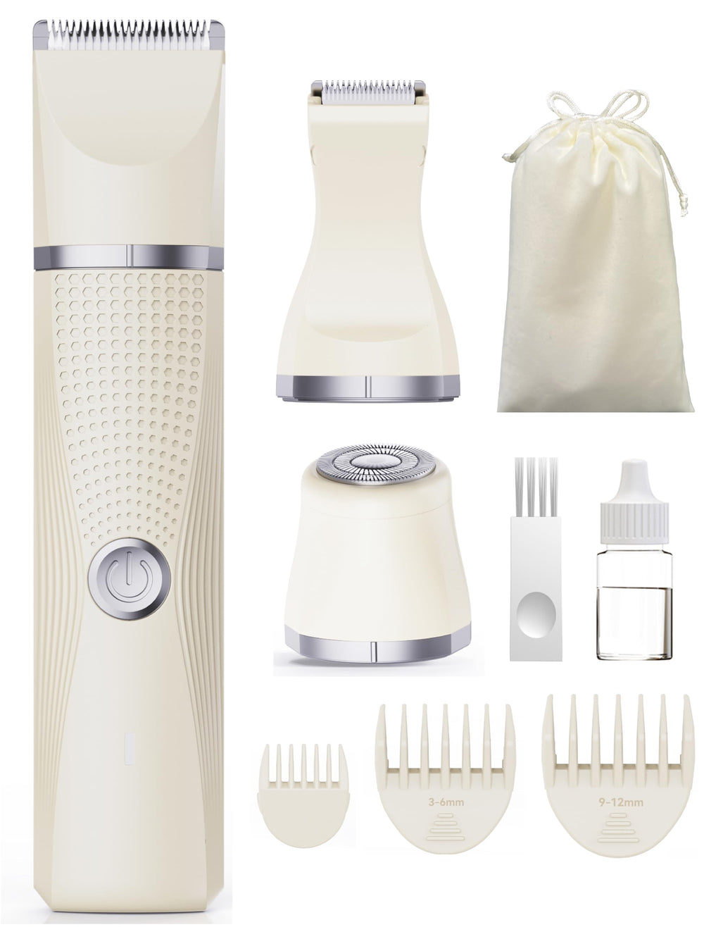 Unibono 3-in-1 razor with foil head for smooth bikini-area grooming.