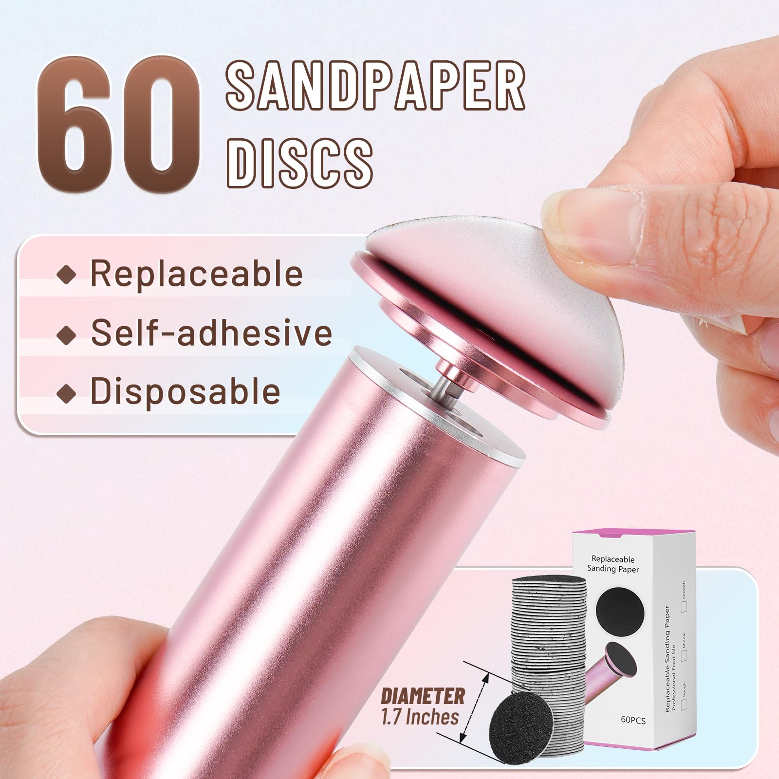 60-disc pack shown for hygienic replaceable discs