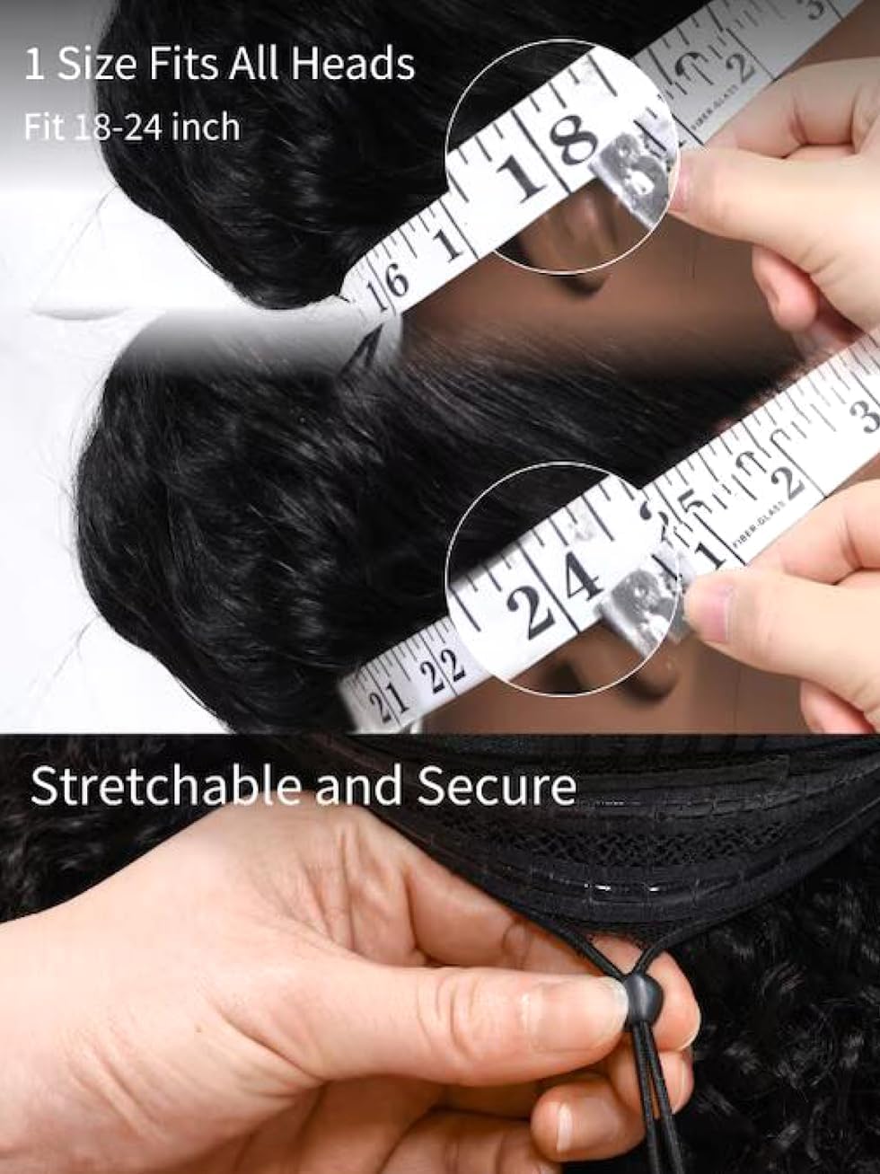 UNICE V Part Wigs 18 inch length delivers dramatic waves and styling versatility