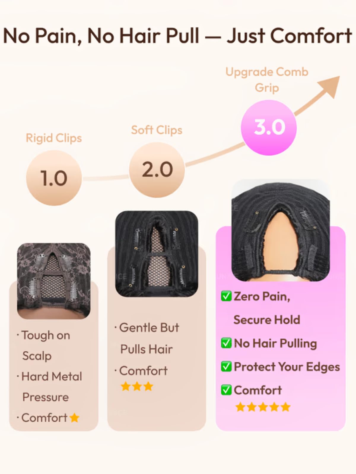 UNICE V Part Wigs diverse styling options support day-to-night looks