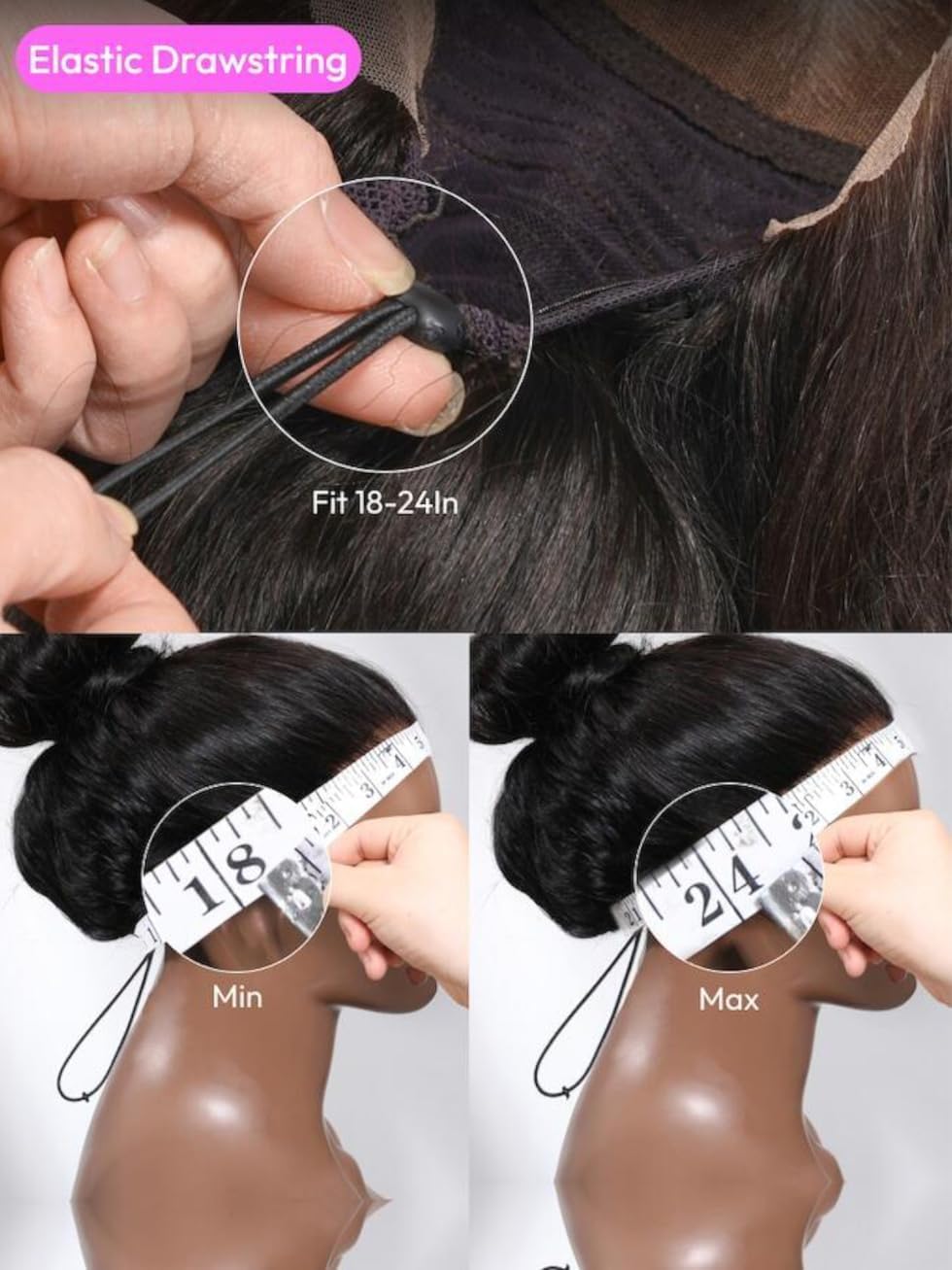 UNICE Yaki Straight Bob wig back view highlights natural crown and full look