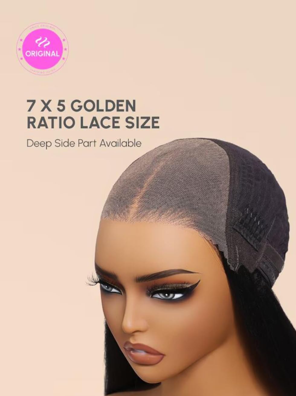 UNICE Yaki Straight Bob wig natural hairline image emphasizes minimal knot visibility