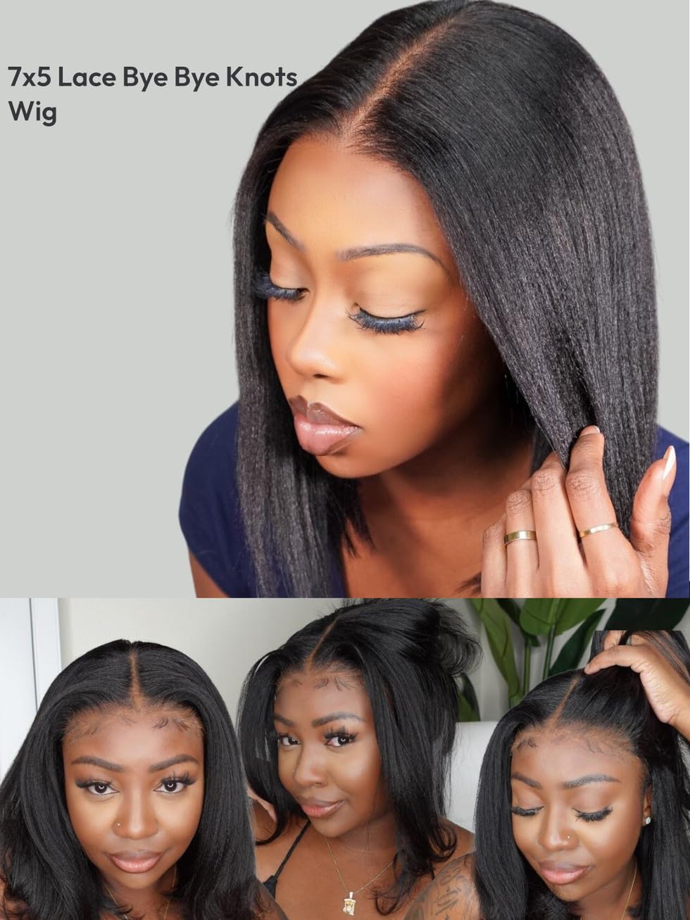 UNICE Yaki Straight Bob wig ready-to-wear shot conveys effortless put-on-and-go experience