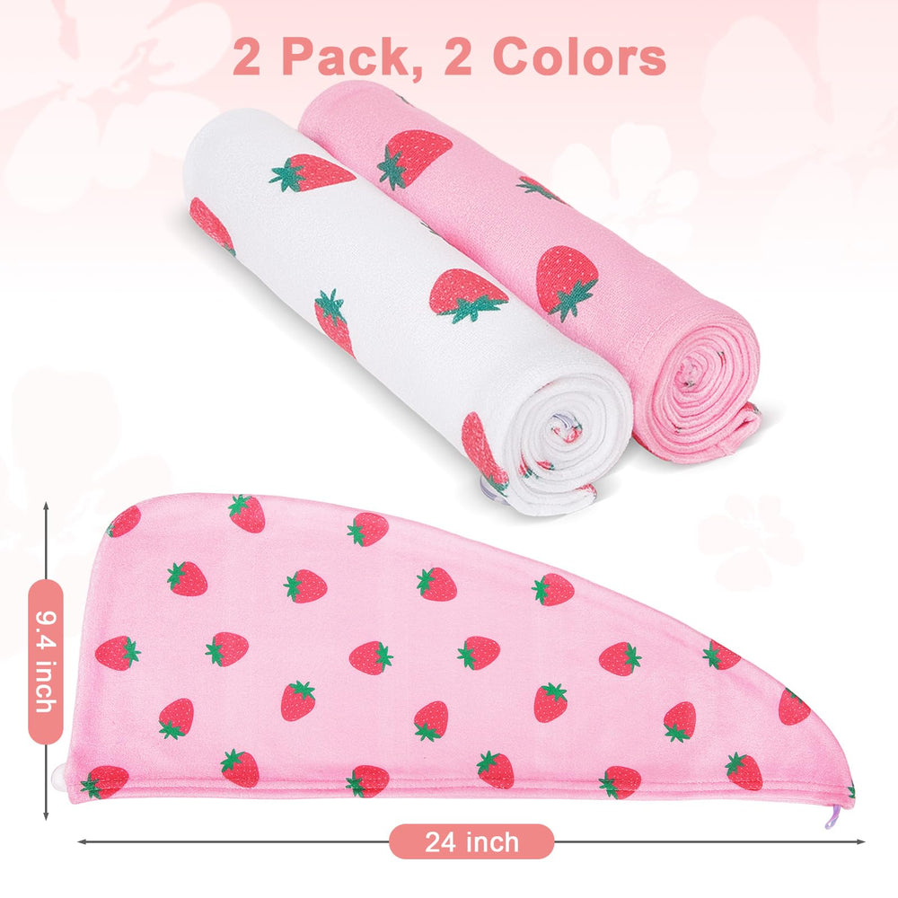 Unicorn Castle quick-dry microfiber towel speeds hair air-drying.