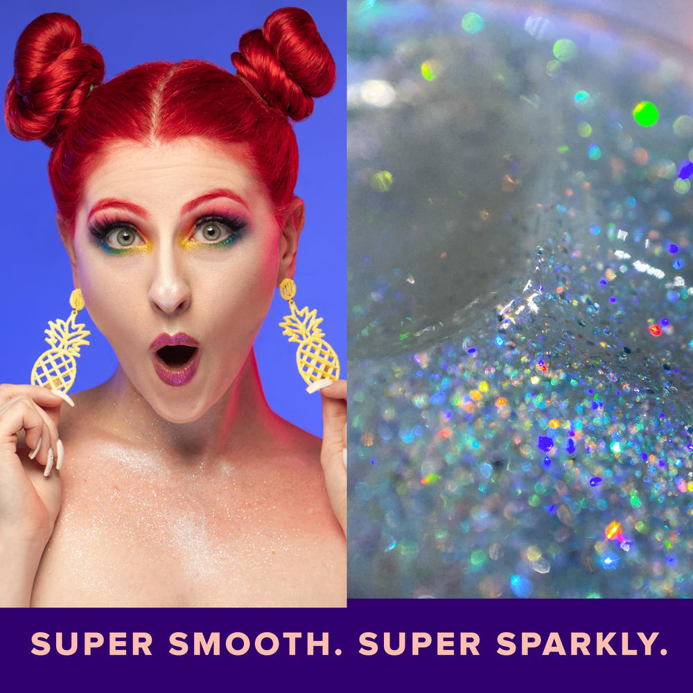 UNICORN SNOT glitter gel disco hair glow for festival shine