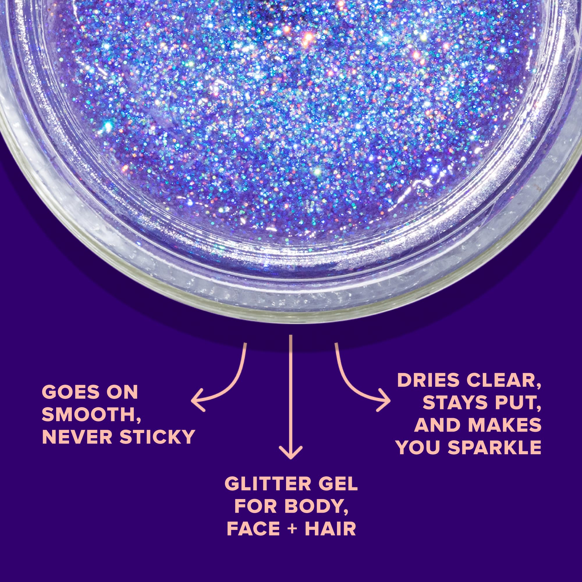 UNICORN SNOT cheek-highlight with holographic glitter gel for radiant facial glow.