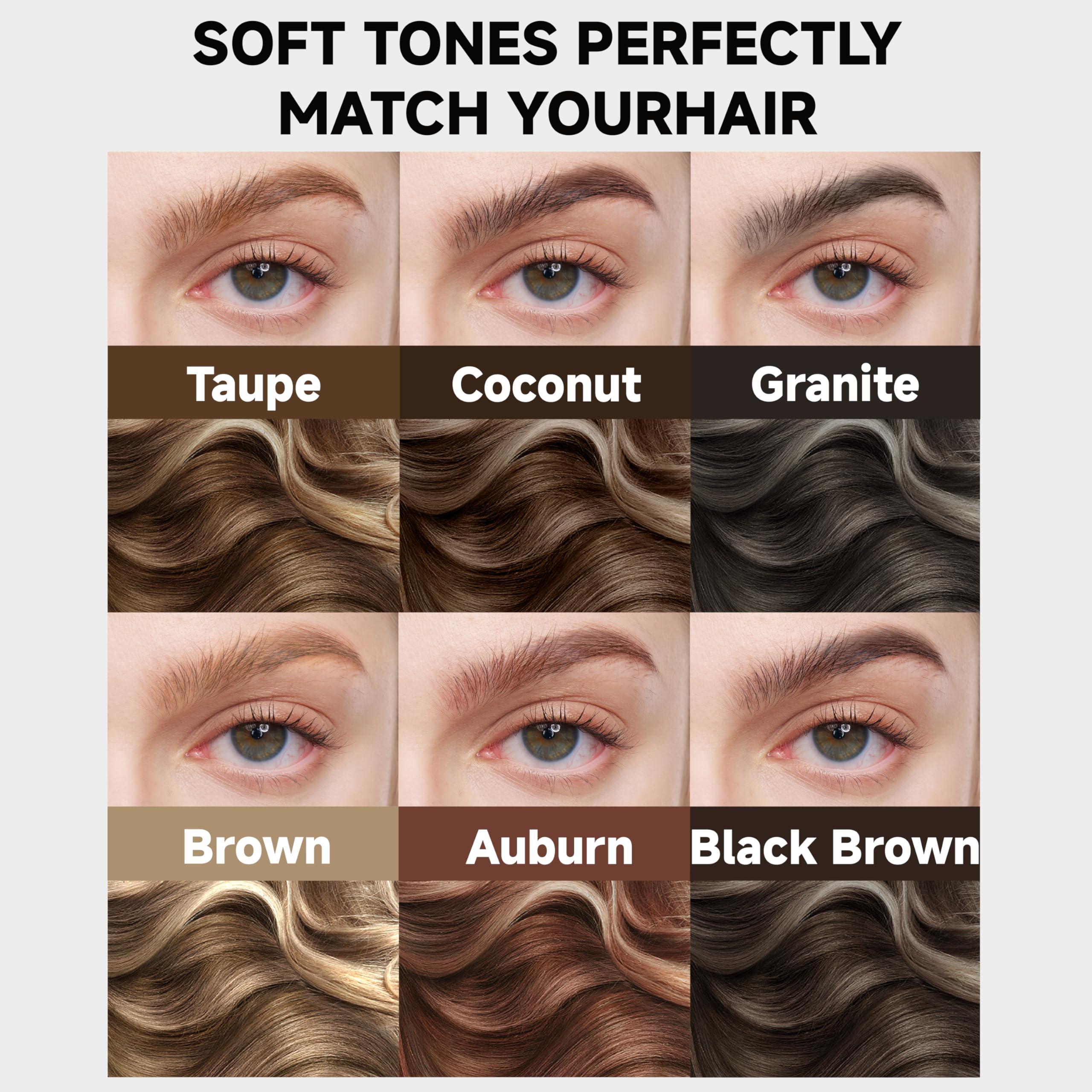 Unicos Eyebrow Pen color range displays natural hues