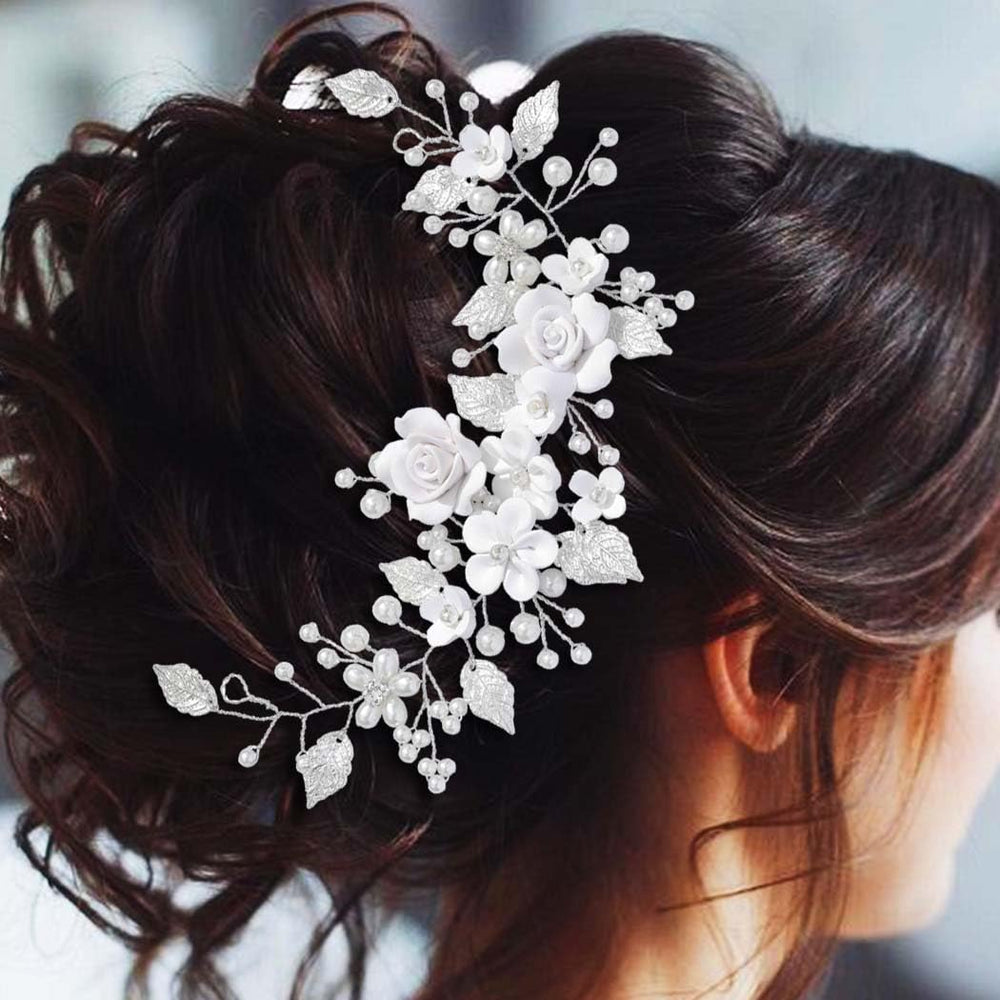 Unicra hair vine includes two bobby pins and ribbon for secure wear