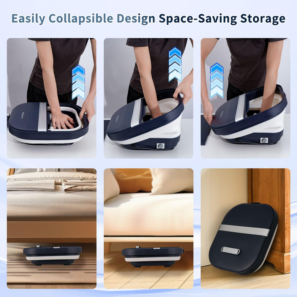 UNIFULL collapsible foot spa with water drain for easy storage
