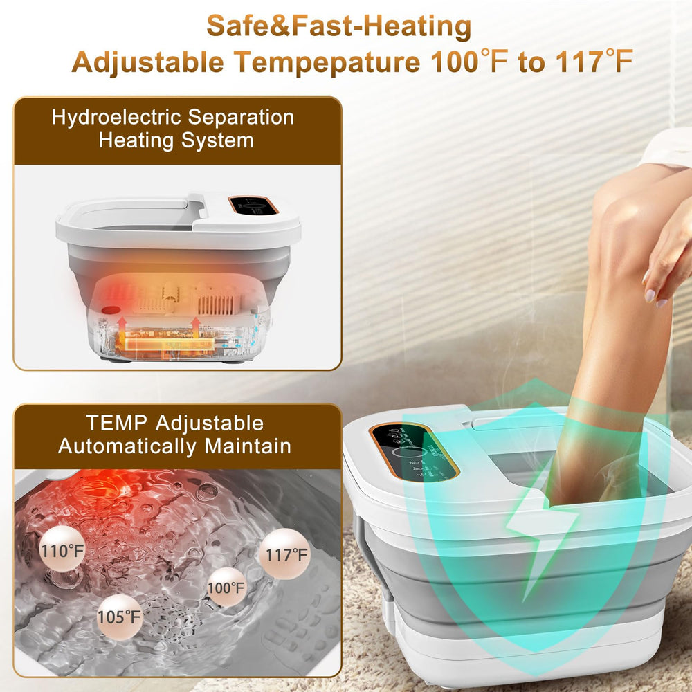 UNIFULL Foot Spa Massage Rollers provide soothing Shiatsu-like relief during a soak.