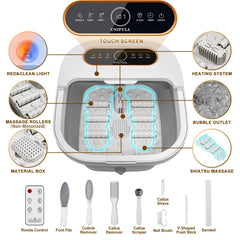 UNIFULL Foot Spa Remote Control lets you adjust settings while relaxing.