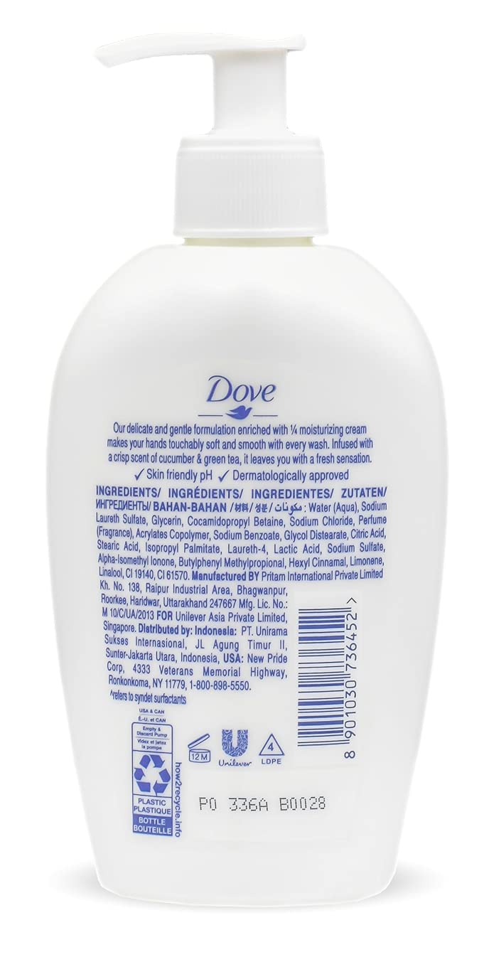 Hands after washing with Dove Nourishing Hand Wash feel nourished