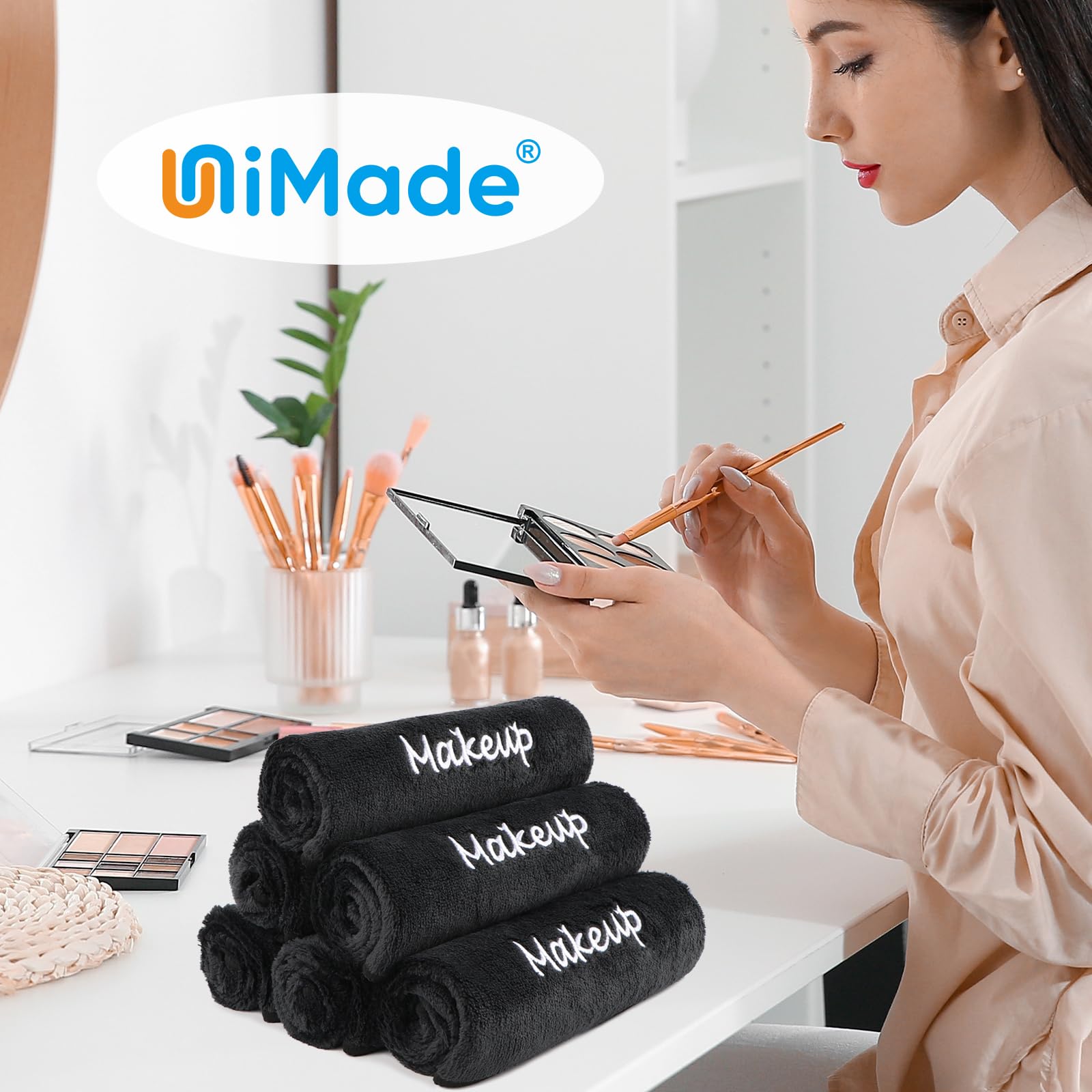 UNIMADE makeup remover cloth ideal for commercial use in salons and spas.