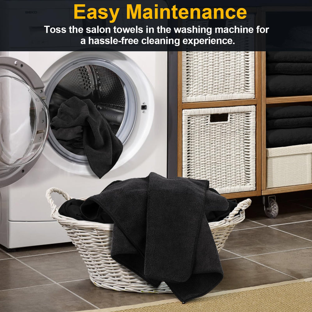 UNIMADE salon towels 24pack soft-touch microfiber on skin.