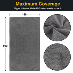 UNIMADE Salon Towels soft-texture closeup highlights premium microfiber feel.