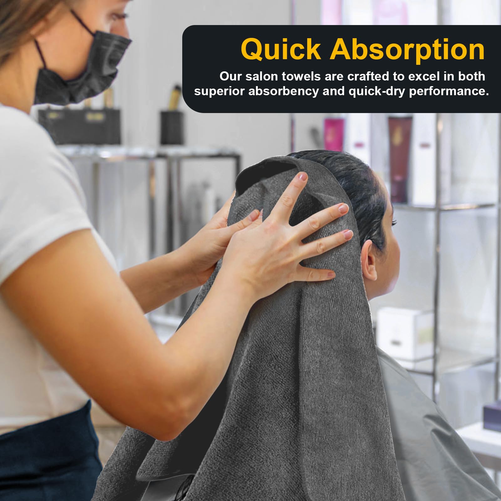 UNIMADE Salon Towels gym-spa-use display demonstrates versatile applications.