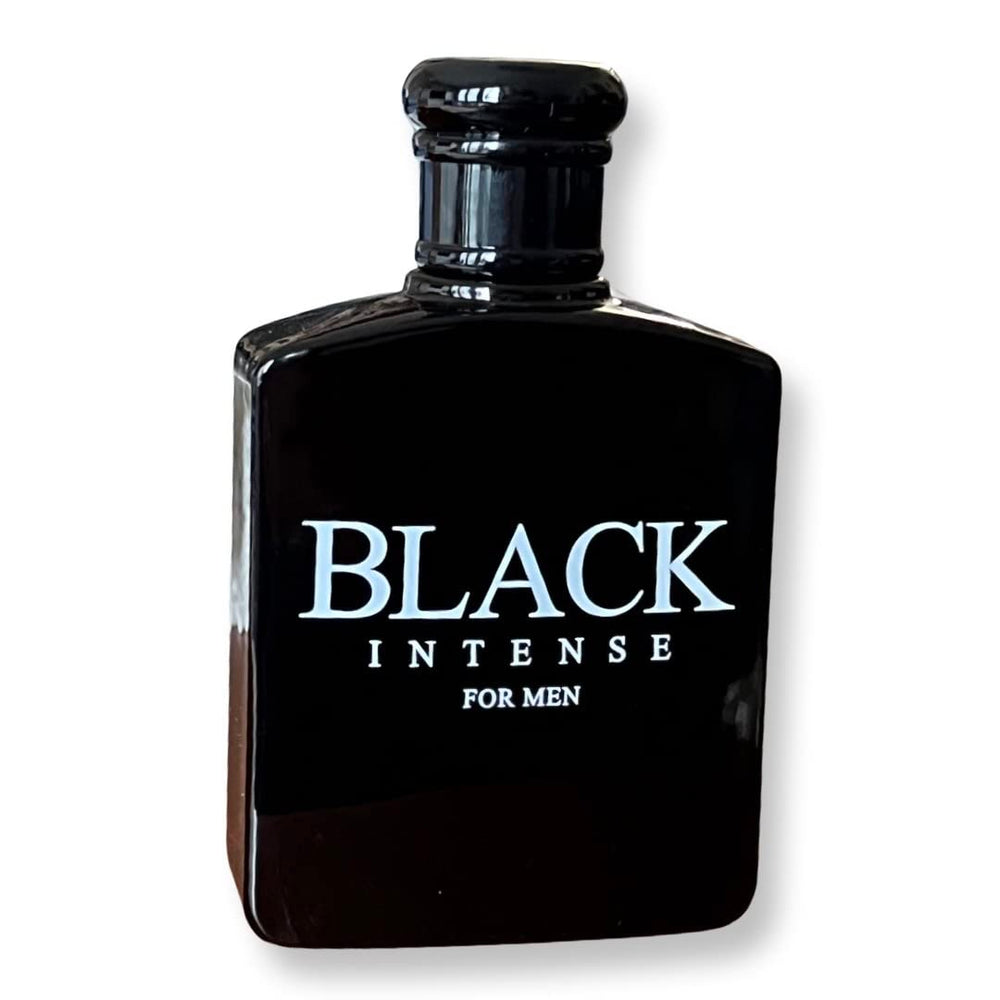 United Scents BLACK INTENSE cap closeup emphasizes premium design for a refined look.